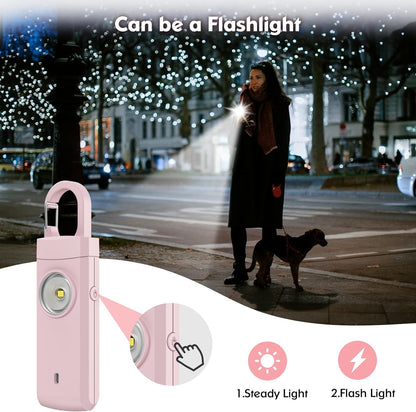 Rechargeable Personal Alarm for Women - 2 Pack Christmas Birthday Gifts for Women, Daughter, College Student, Teen Girl, Night Workers, Elders, Kids, Siren Alarm, USB Charging